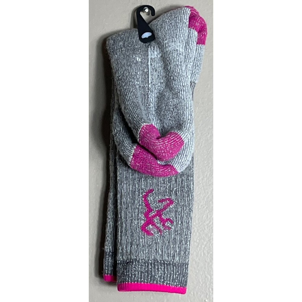 New Huntworth Wool Blend Socks Gray Winter Boot Gorpcore Cabin Outdoor Women 6-9 - Picture 2 of 4
